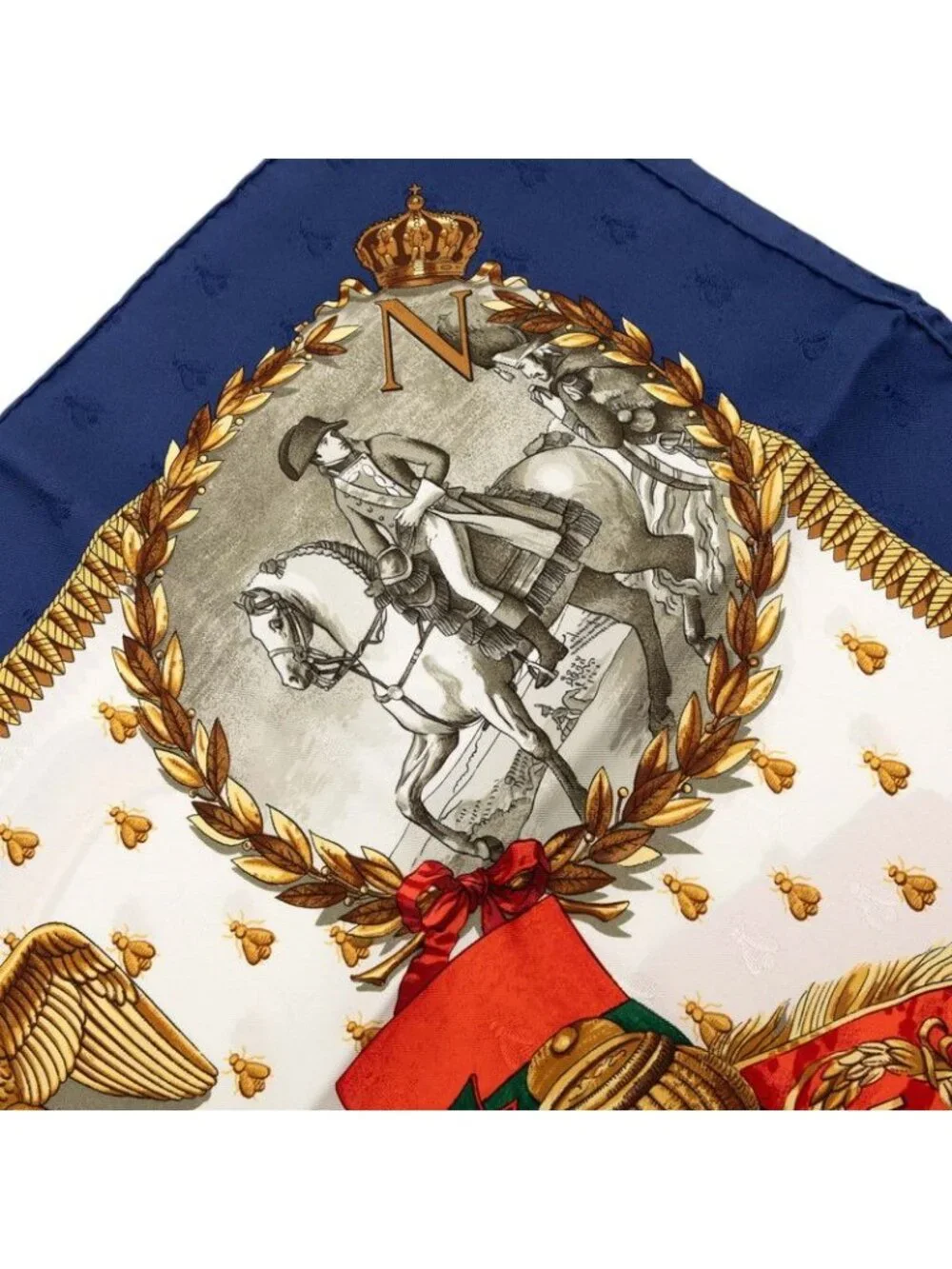 Hermes Carre 90 Napoleon Multicolor Silk Scarf - Picture 6 of 9